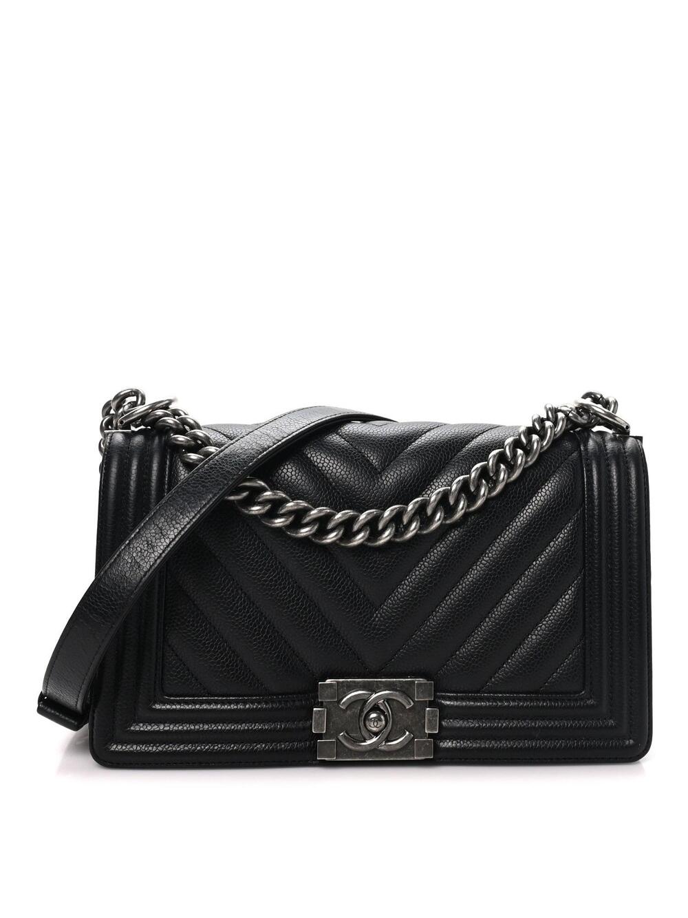 Chanel Caviar Chevron Quilted Medium #331502C41B